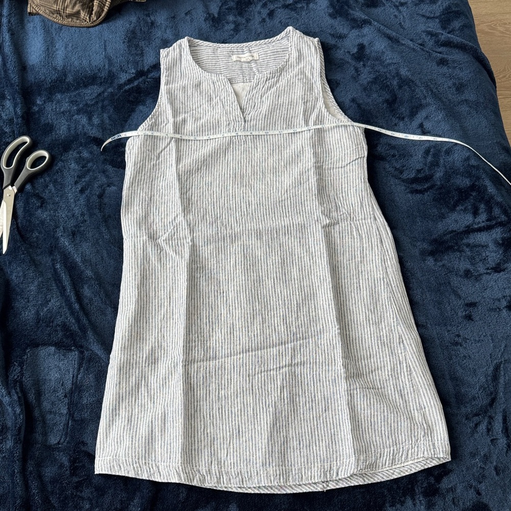 beachlunchlounge Gray Striped Dress